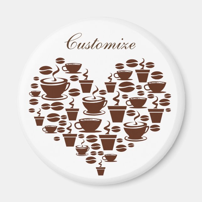 Coffee Lover Heart Thunder_Cove Magnet (Front)
