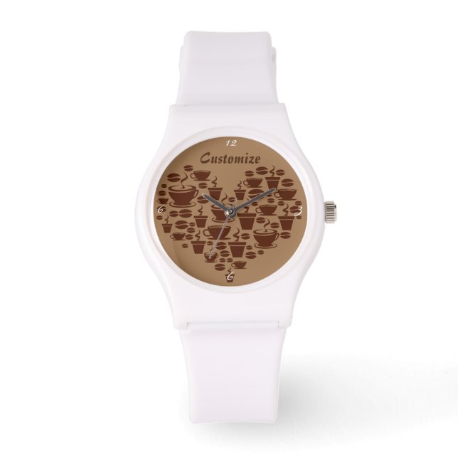 Coffee Lover Heart Thunder_Cove Watch (Front)