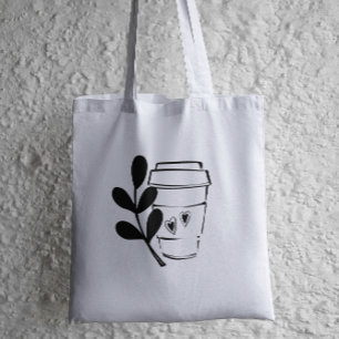 Coffee Lover Ink Sketch  Tote Bag