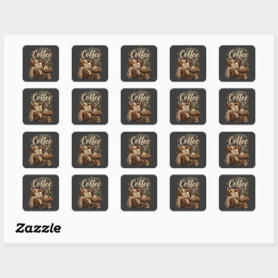 Coffee Lover – Life Is Better With Coffee Square Sticker