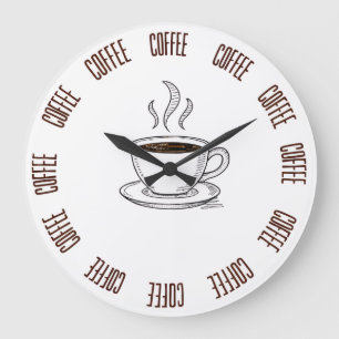 Coffee Lover Minimal Wall Clock – Modern