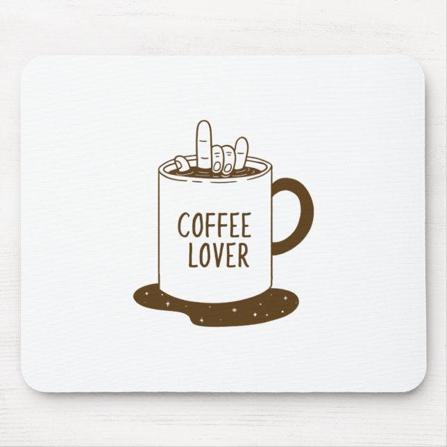 Coffee Lover Mouse Pad (Front)