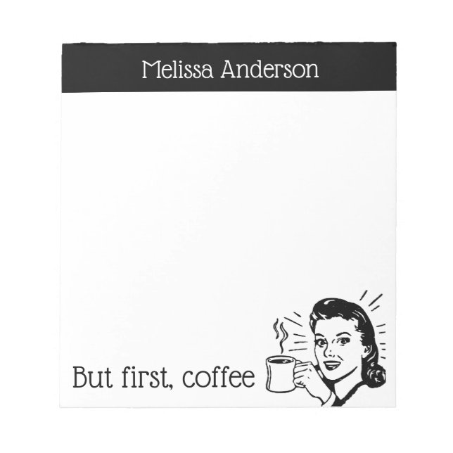 Coffee Lover Notepad (Front)