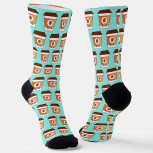 Coffee Lover Paper Cup Unique Socks
