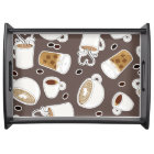 Coffee Lover Pattern Brown / Grey