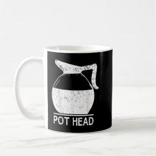 Coffee Lover Pot Head TShirt  Mug