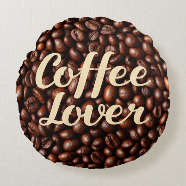 Coffee Lover  Round Cushion (Front)