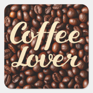 Coffee Lover  Square Sticker