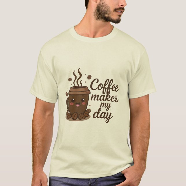 Coffee Lover T-Shirt | Cozy Coffee Vibes (Front)