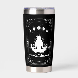 Coffee Lover Tarot Zodiac Yoga Astrology Whimsical Insulated Tumbler