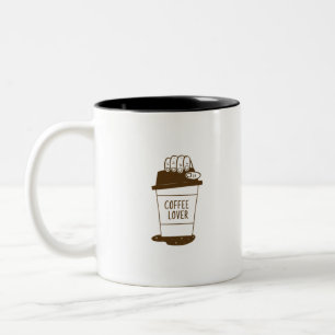 Coffee Lover Two-Tone Coffee Mug