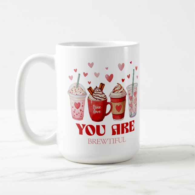 Coffee Lover Valentines Day Mug (Left)