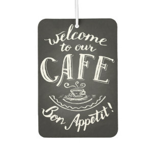 Coffee Lover Welcome To Our Cafe Car Air Freshener