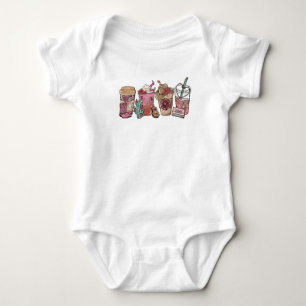 Coffee Lover Western Cowboy Theme Baby Baby Bodysuit