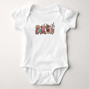 Coffee Lover Western Cowboy Theme Baby Bodysuit