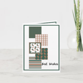 Coffee lovers' birthday squares card