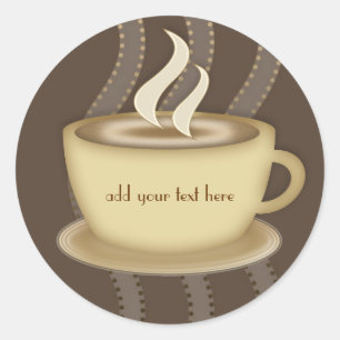 Coffee Lovers Classic Round Sticker