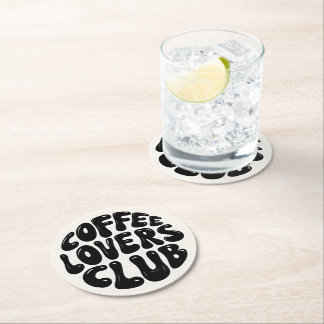 Coffee Lovers Club Round Coasters