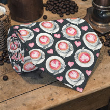 Coffee Lovers Custom Necktie