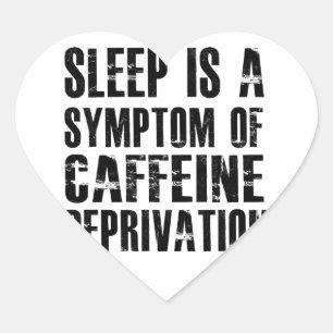 Coffee lovers designs heart sticker