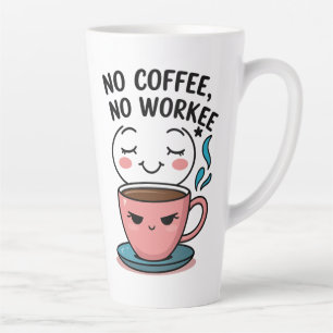 coffee lovers Funny Large Latte Mug (17oz)