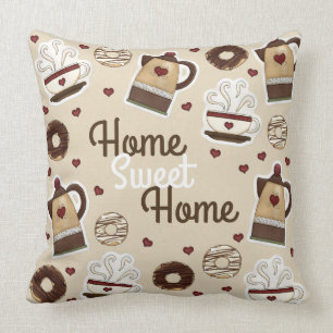 Coffee Lovers Home Sweet Home Cushion