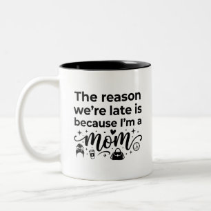 Coffee Lovers Life Quote 11oz Two Tone Mug