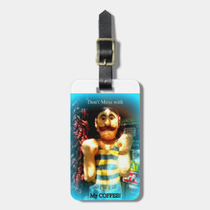 coffee lovers luggage tag
