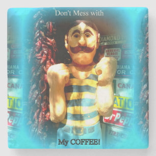 coffee lover's marble stone coaster