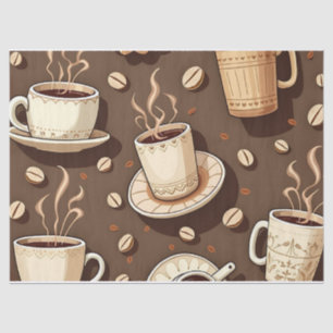 Coffee Lovers' Paradise: Cosy Brews & Beans Tissue Paper
