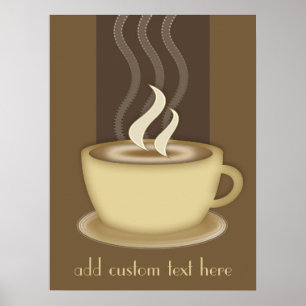 Coffee Lovers Personalised Poster
