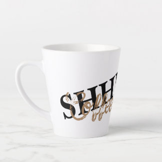 Coffee Lovers' Secret Code: Shhhh!! Coffee First Latte Mug