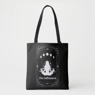 Coffee Lovers Tarot Zodiac Yoga Astrology Trendy Tote Bag