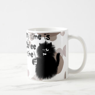 Coffee loving cat mug
