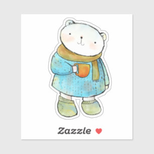 Coffee Loving Polar Bear