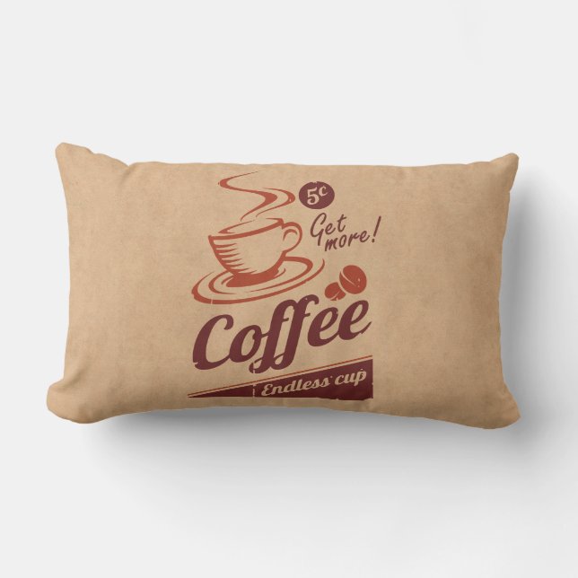 Coffee Lumbar Cushion (Front)
