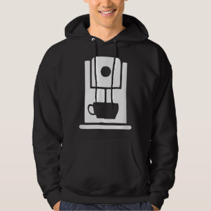 Coffee Machine Cafe Worker Uniform  Hoodie