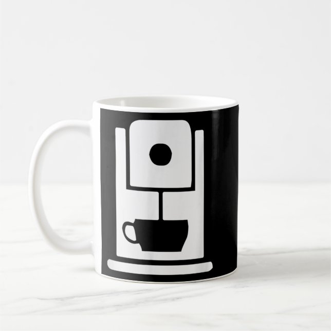 Coffee Machine Cafe Worker Uniform  Mug (Left)