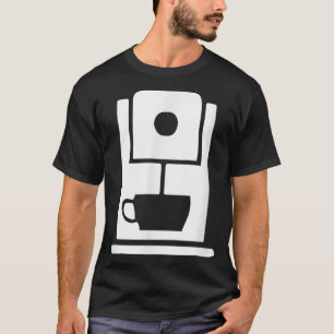 Coffee Machine Cafe Worker Uniform  T-Shirt