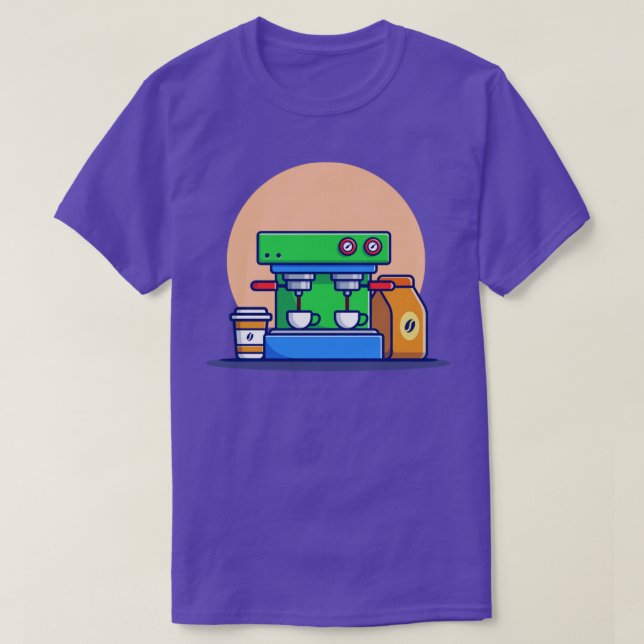 Coffee Machine Espresso Mugs Cup And Coffee Pack1 T-Shirt (Design Front)