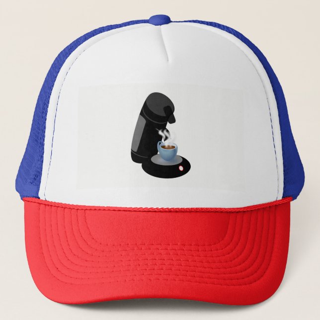 Coffee Machine Trucker Hat (Front)