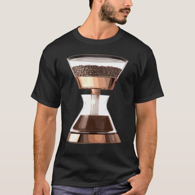 Coffee Maker Costume Barista Machine Cafe Hallowee T-Shirt (Front)