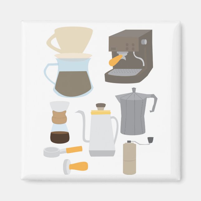 Coffee Maker Tools Magnet (Front)