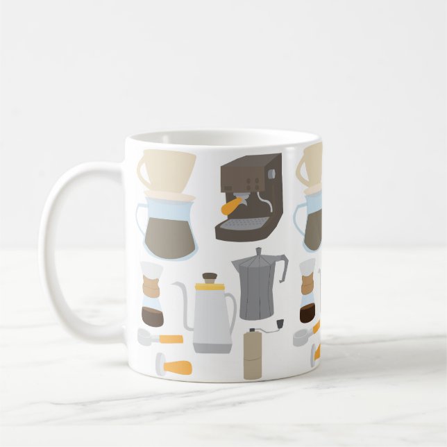 Coffee Maker Tools Mug (Left)