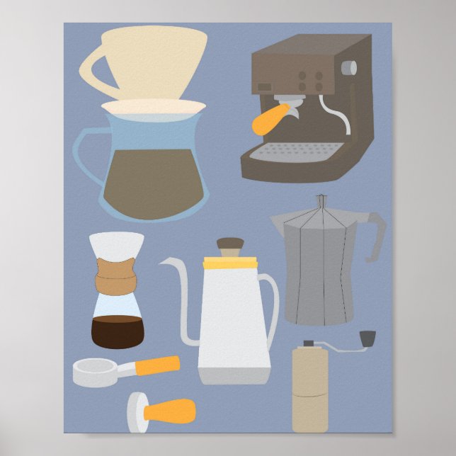 Coffee Maker Tools Poster (Front)