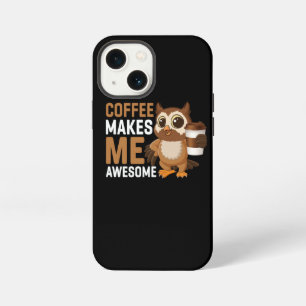 coffee makes me awesome iPhone 13 mini case