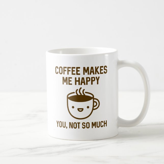 Coffee Makes Me Happy Mug (Right)