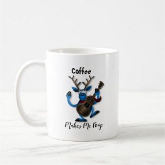 Coffee Makes Me Poop Mug, Funny Gag Gift Mug