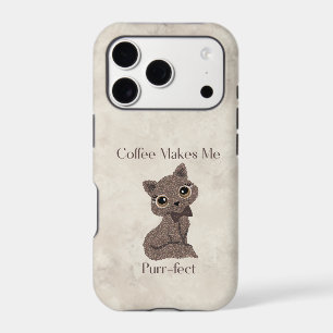 Coffee Makes Me Purr-fect-Coffee Bean-Cat-