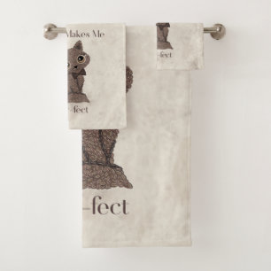Coffee Makes Me Purr-fect-Coffee Lovers-Cat- Bath Towel Set